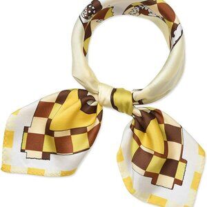Silk Neck Scarf 21x21 Lightweight Soft Hair Bandana for Women Men Accessories